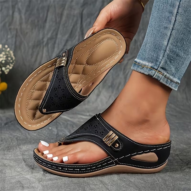 Carolina | Sandalias de cuña Comodidad y Soporte