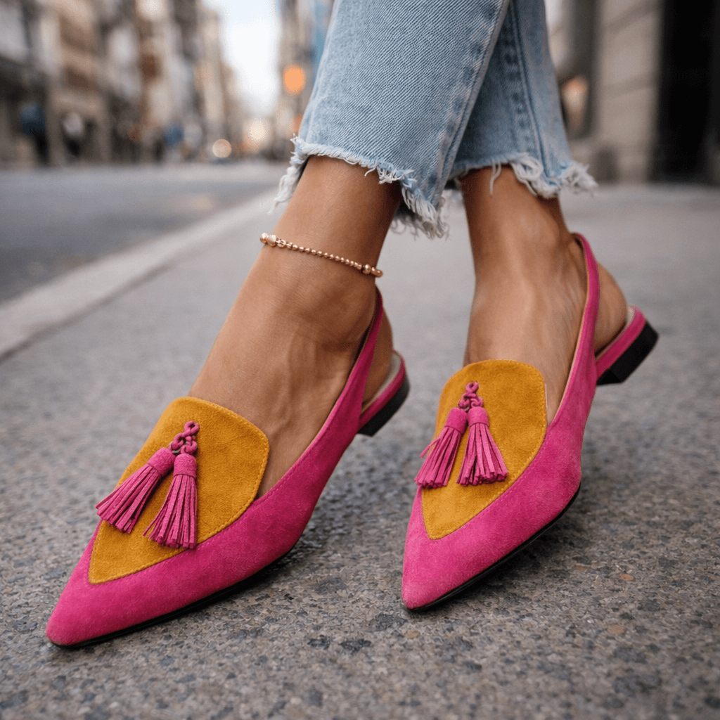 Claire | Sandalias con Tiras y Borlas