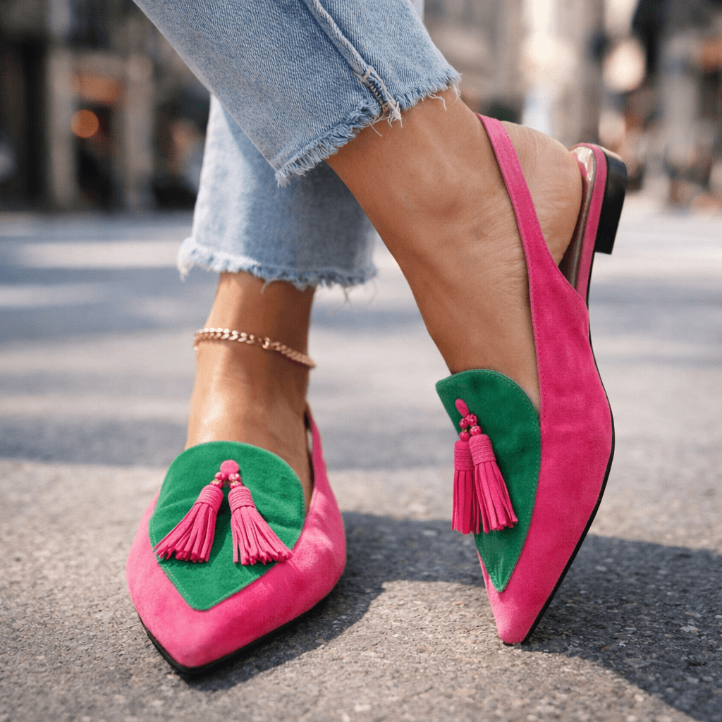 Claire | Sandalias con Tiras y Borlas