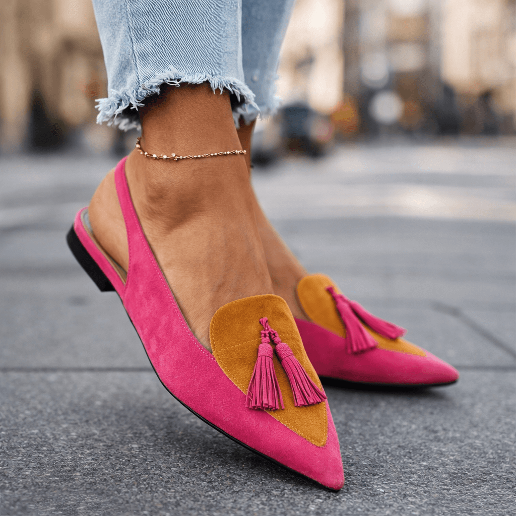 Claire | Sandalias con Tiras y Borlas