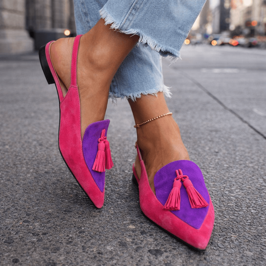 Claire | Sandalias con Tiras y Borlas