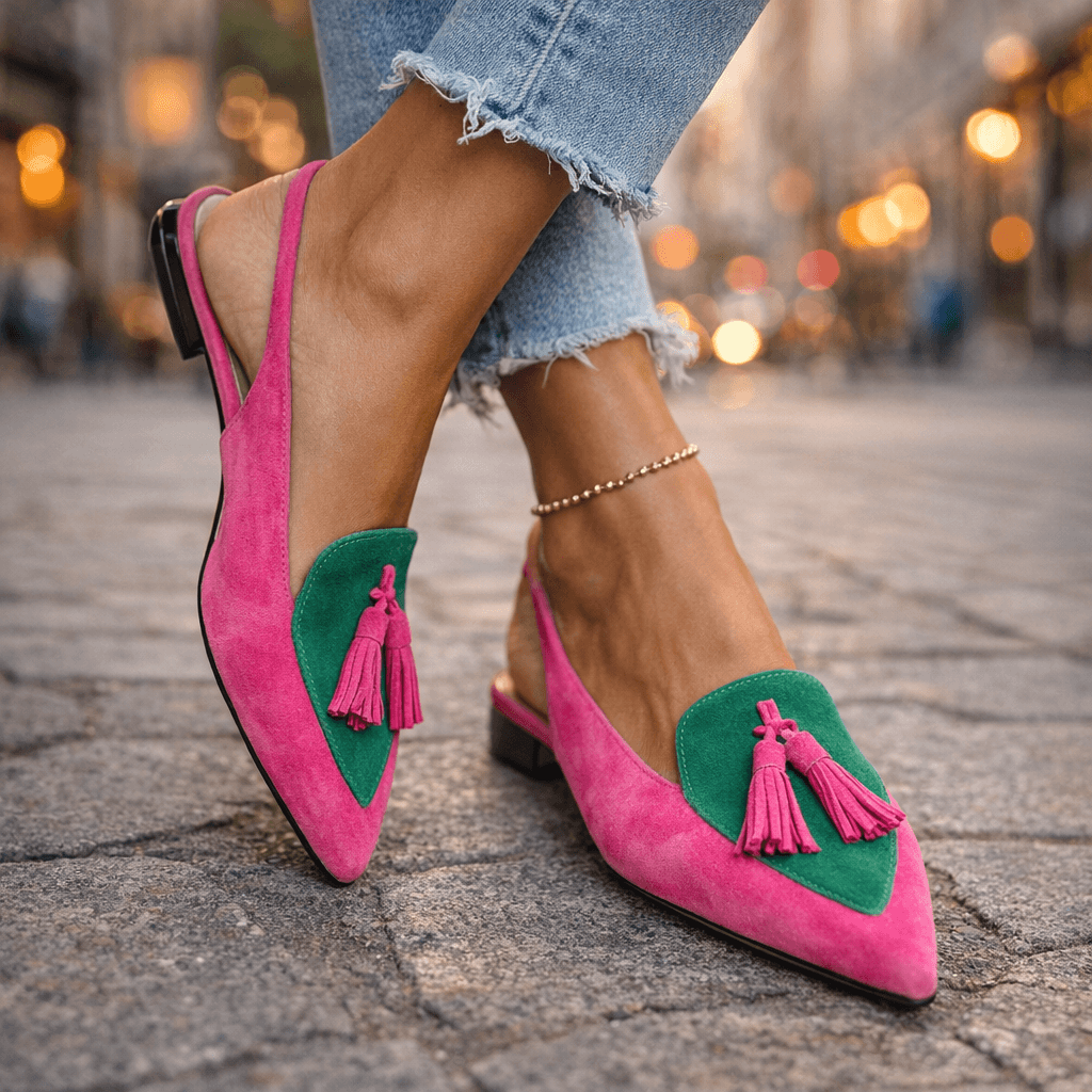 Claire | Sandalias con Tiras y Borlas