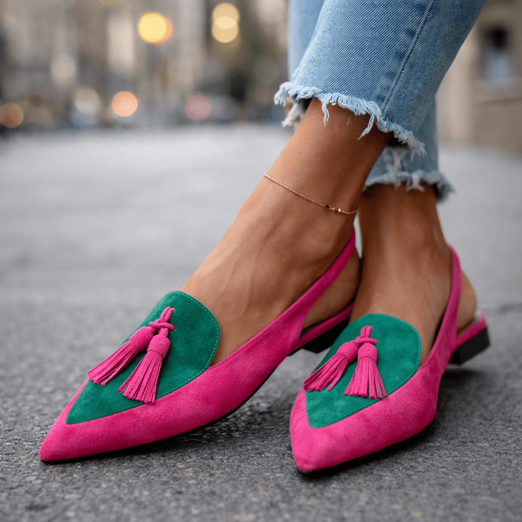 Claire | Sandalias con Tiras y Borlas