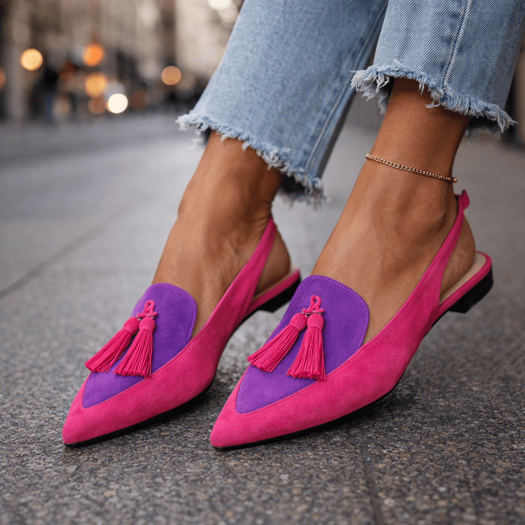 Claire | Sandalias con Tiras y Borlas