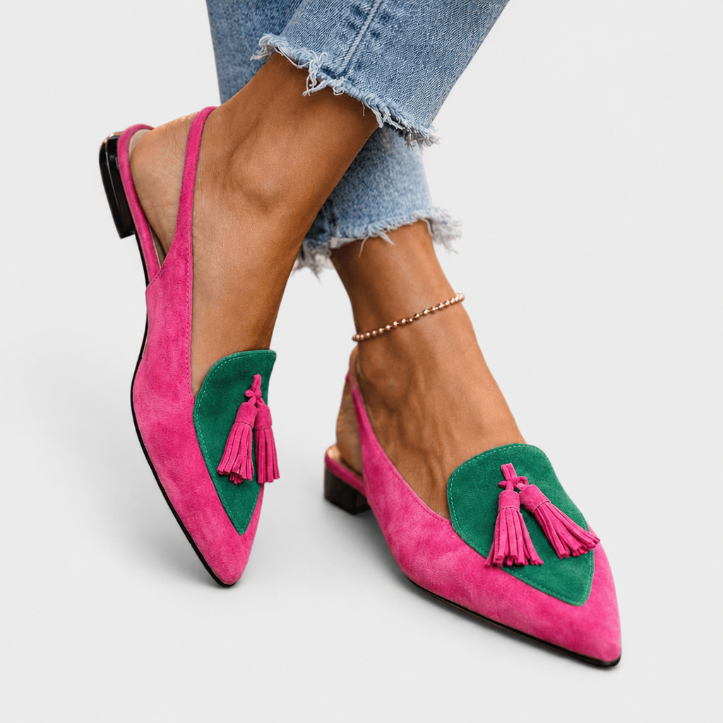 Claire | Sandalias con Tiras y Borlas