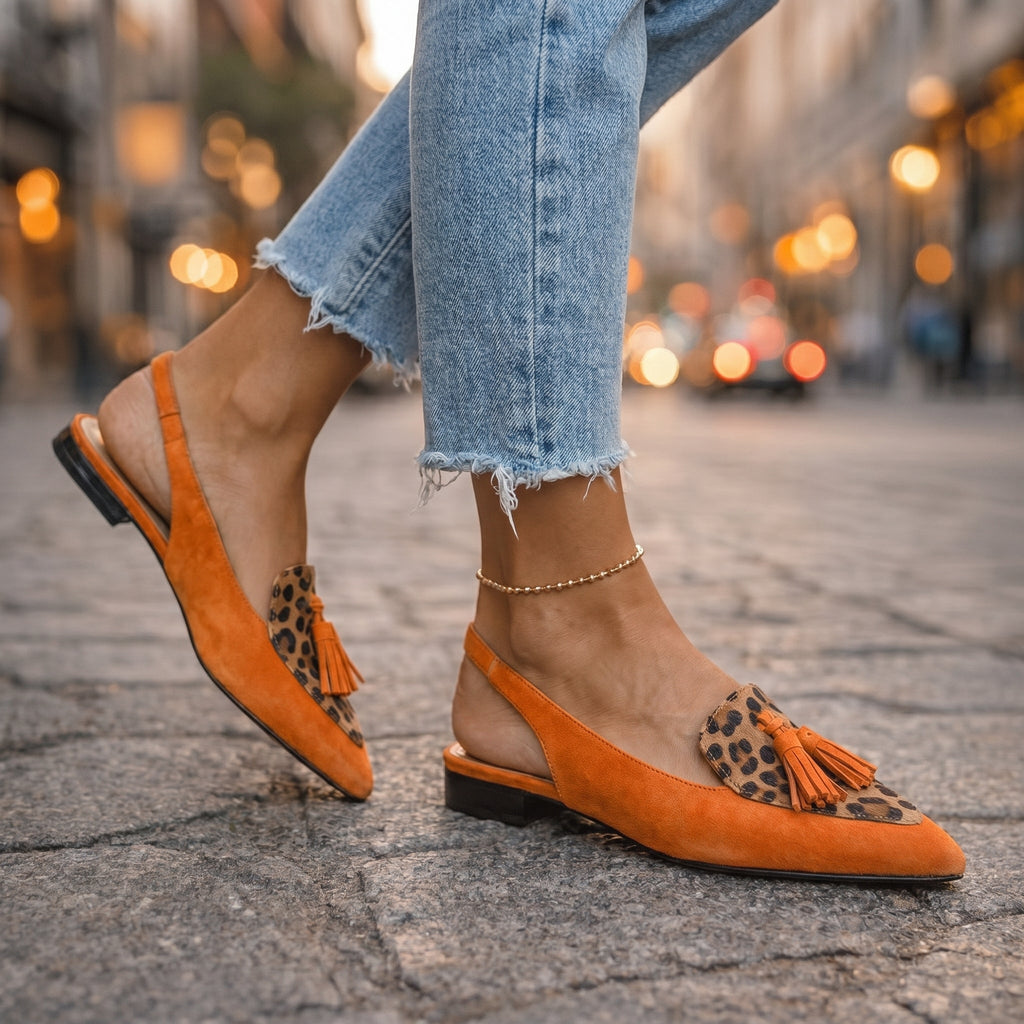 Claire | Sandalias con Tiras y Borlas