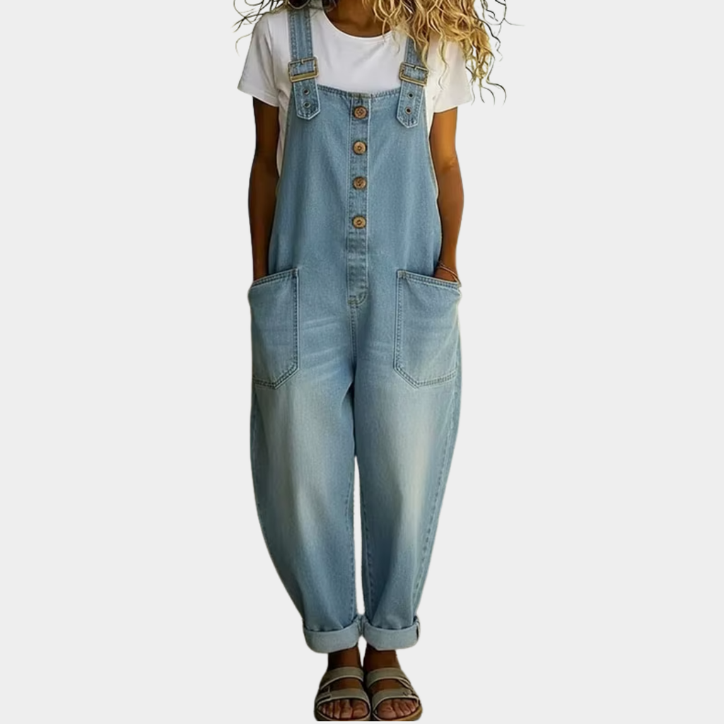 Mae™ | Mono vintage de algodón suave con efecto denim