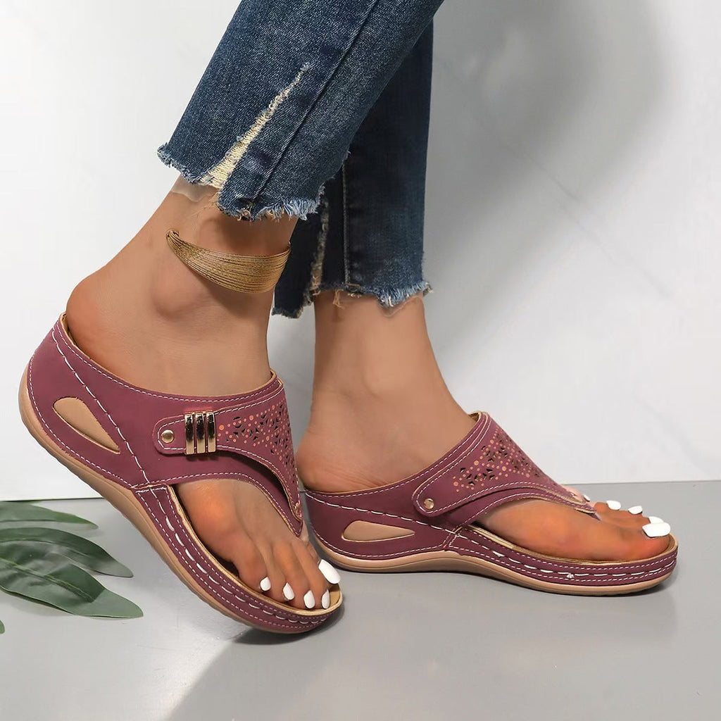 Carolina | Sandalias de cuña Comodidad y Soporte