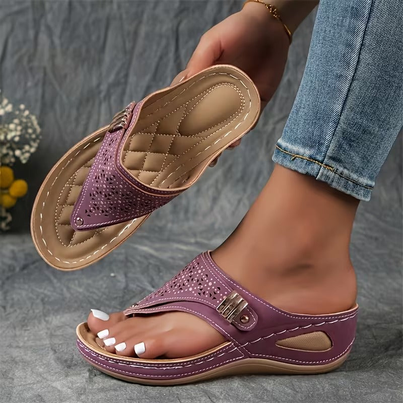 Carolina | Sandalias de cuña Comodidad y Soporte