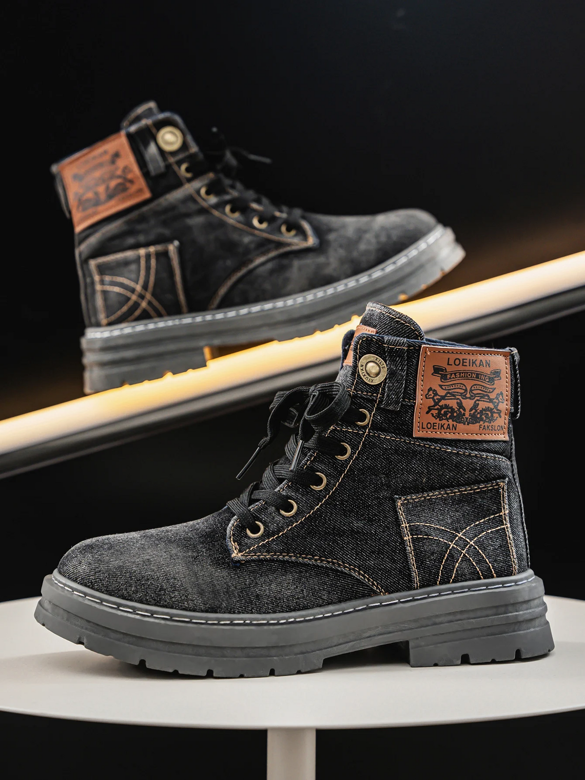 CANTARA — Zapatillas altas vaqueras
