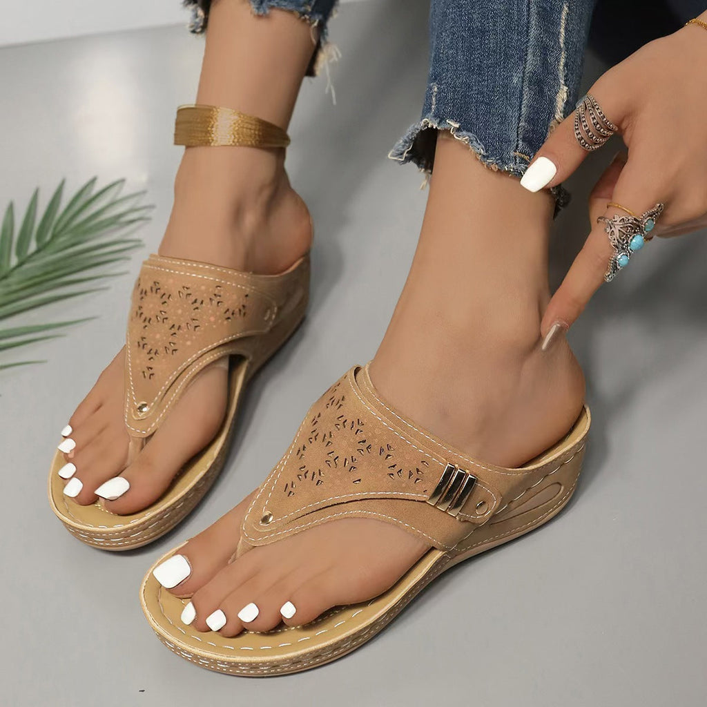 Carolina | Sandalias de cuña Comodidad y Soporte