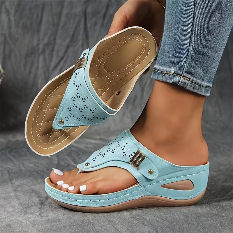 Carolina | Sandalias de cuña Comodidad y Soporte